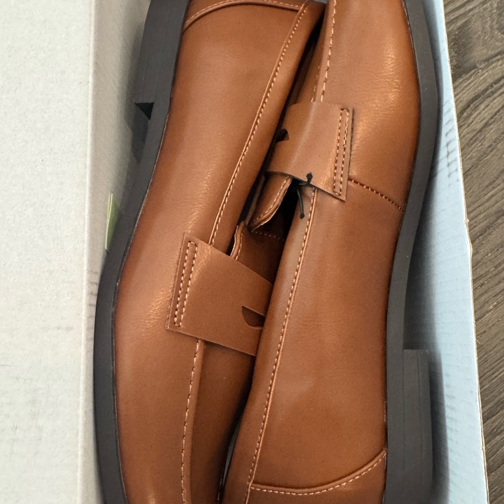 Kensie Tan Leather Loafers for Women - Picture 5 of 6